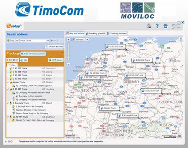 MOVILOC® integra su sistema de gestión de flotas en la bolsa de cargas de TimoCom
